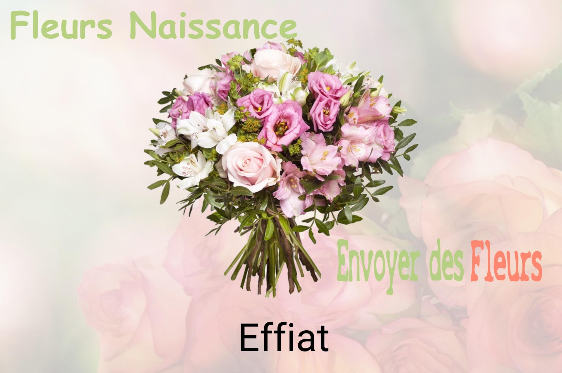 Bouquet de fleurs de naissance livré à Effiat